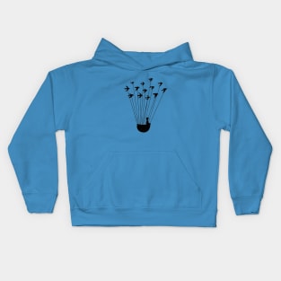 Boy and birds Kids Hoodie